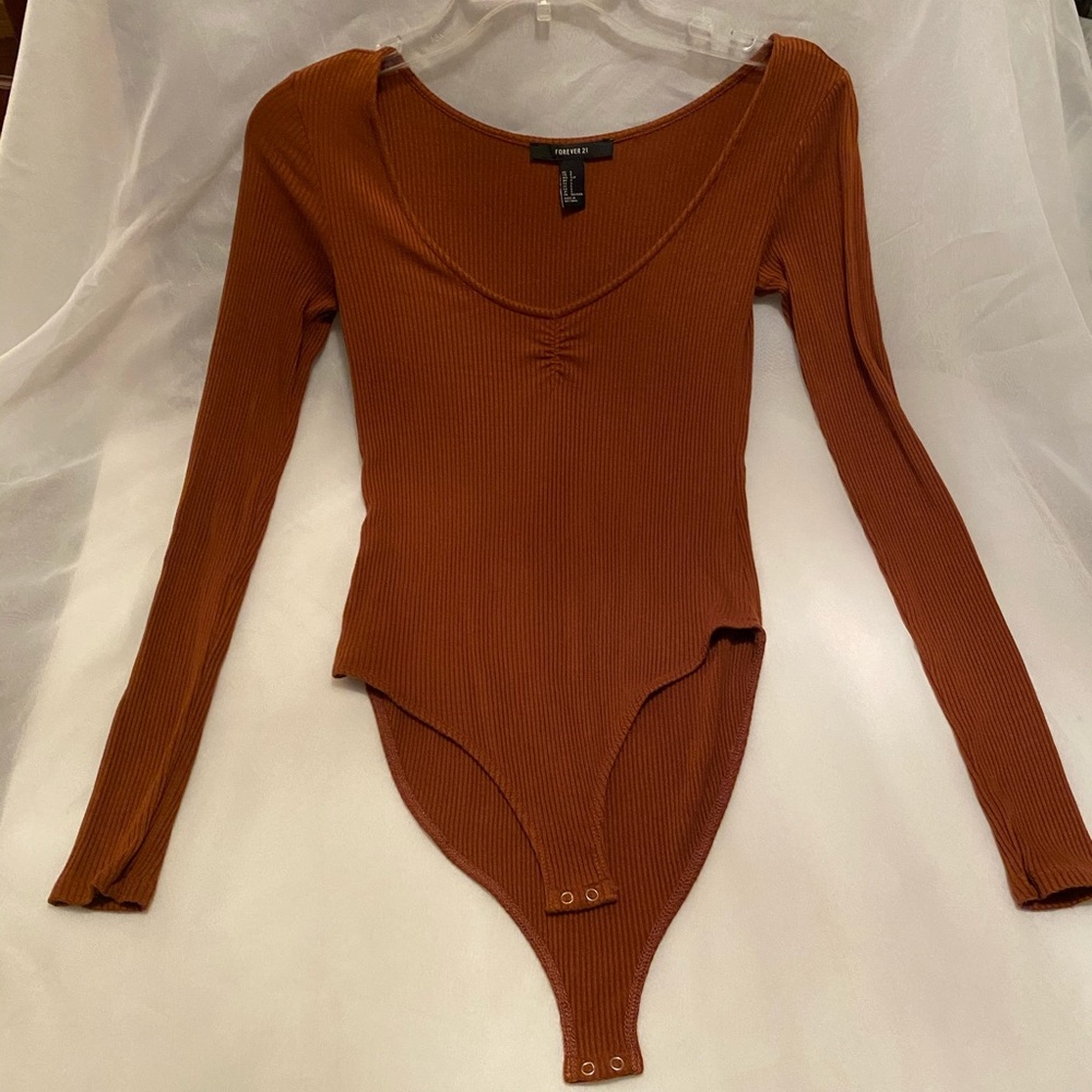 Burnt Sienna Forever 21 Body Suit